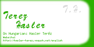 terez hasler business card